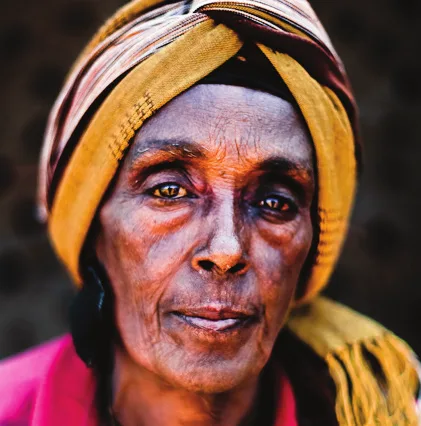 Portrait of an Ethiopian woman from an ICM campaign